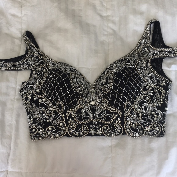 Anny Lee black two piece prom dress - Picture 2 of 5